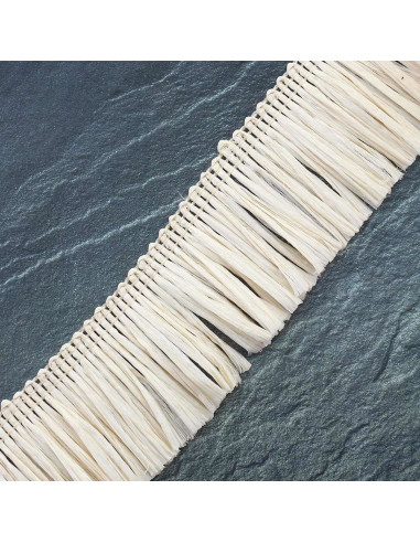 Frange raphia - Beige clair