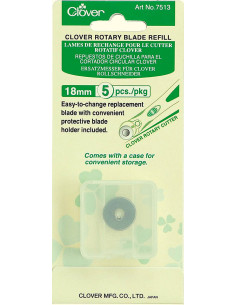 5 lames de rechange pour cutter Clover - 18 mm