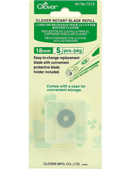 5 lames de rechange pour cutter Clover - 18 mm