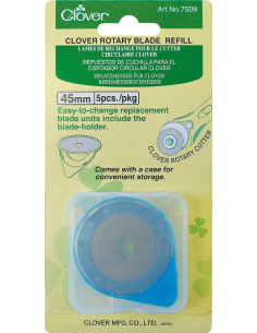 5 lames de rechange pour cutter Clover - 45 mm