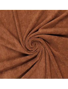Tissu velours côtelé - Noisette