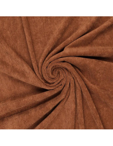 Tissu velours côtelé - Noisette