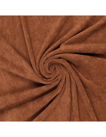 Tissu velours côtelé - Noisette