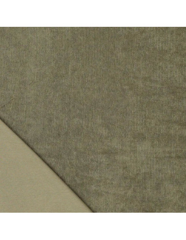 Tissu velours côtelé - Kaki