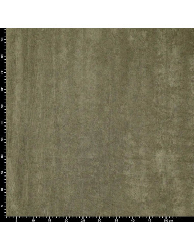 Tissu velours côtelé - Kaki