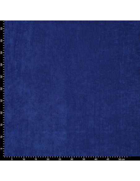 Tissu velours côtelé - Bleu roi