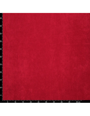 Tissu velours côtelé - Rouge
