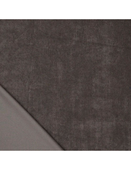 Tissu velours côtelé - Gris foncé
