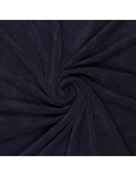 Tissu velours côtelé - Bleu marine