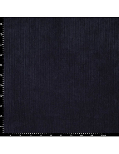 Tissu velours côtelé - Bleu marine