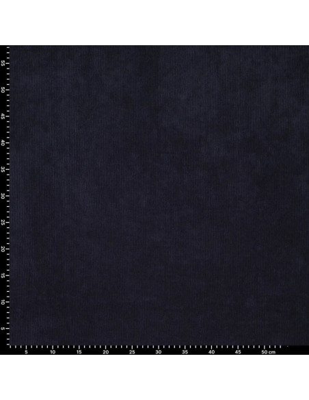 Tissu velours côtelé - Bleu marine