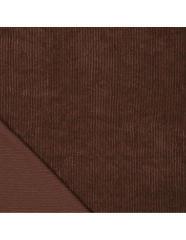 Tissu velours côtelé - Marron