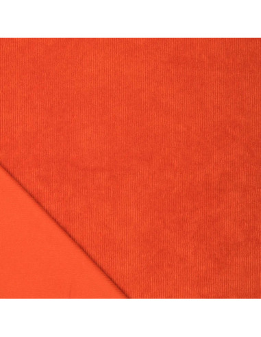 Tissu velours côtelé - Orange