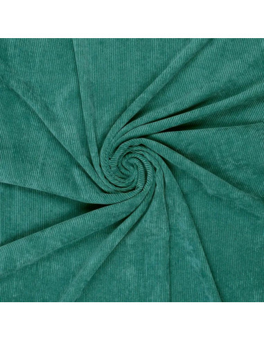 Tissu velours côtelé - Vert Malachite