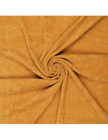 Tissu velours côtelé - Ocre