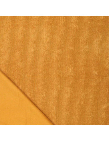 Tissu velours côtelé - Ocre