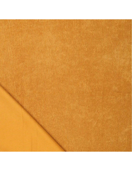 Tissu velours côtelé - Ocre