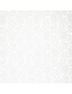 Tissu guipure stretch Bloom - Blanc 2
