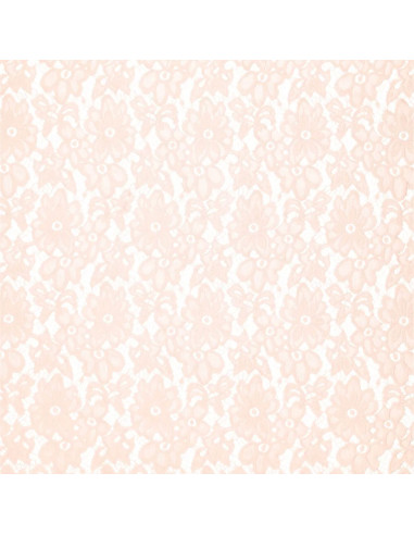 Tissu guipure stretch Bloom - Rose clair
