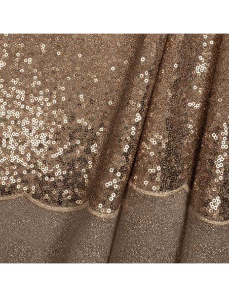 Tissu sequins - Champagne