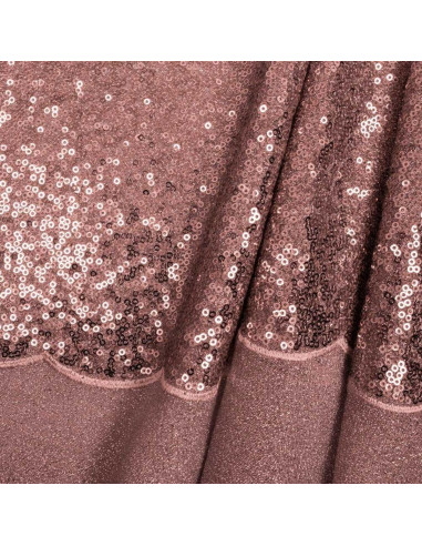 Tissu sequins - Rose