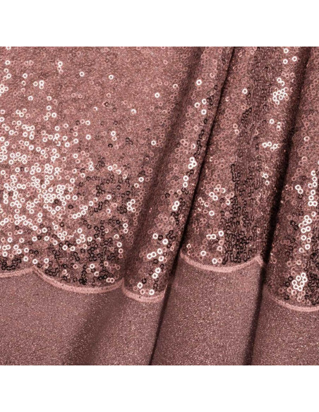 Tissu sequins - Rose