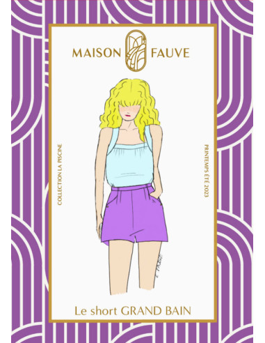 Patron de short Grand Bain - Maison Fauve