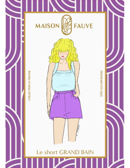 Patron de short Grand Bain - Maison Fauve