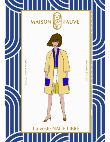Patron de veste Nage Libre - Maison Fauve