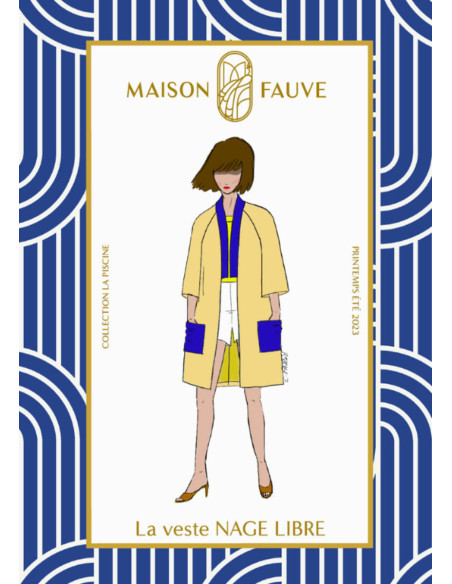 Patron de veste Nage Libre - Maison Fauve