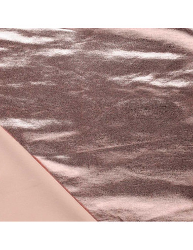 Tissu lamé stretch - Rose clair