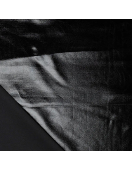 Tissu lamé stretch - Noir