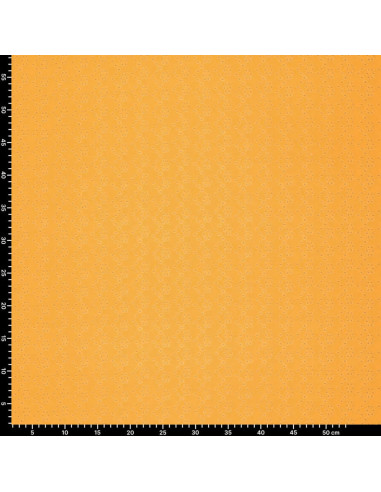 Tissu broderie anglaise extensible - Jaune
