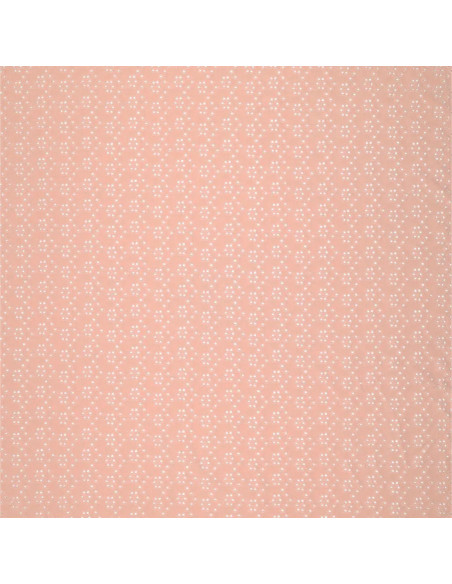 Tissu broderie anglaise extensible - Vieux rose
