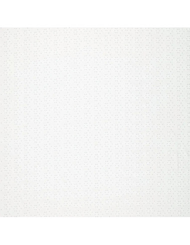Tissu broderie anglaise extensible - Blanc