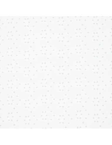 Tissu broderie anglaise extensible - Blanc