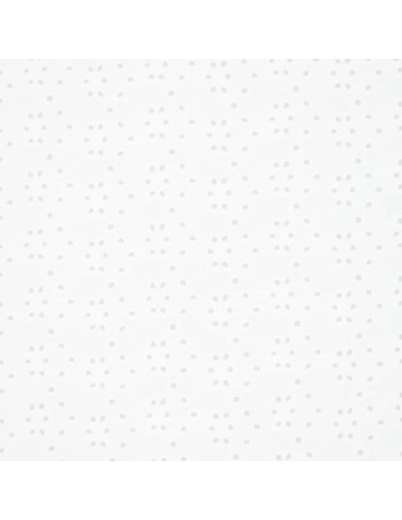 Tissu broderie anglaise extensible - Blanc