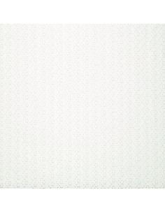 Tissu broderie anglaise extensible - Écru 2