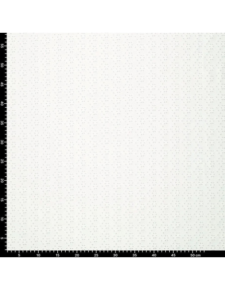 Tissu broderie anglaise extensible - Écru