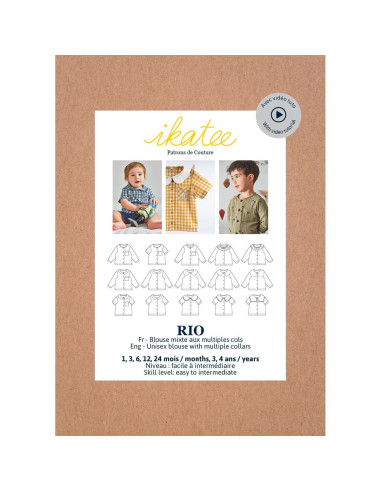 Patron de blouse mixte Rio - Ikatee