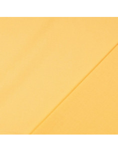 Tissu coton cretonne uni - Jaune paille 2