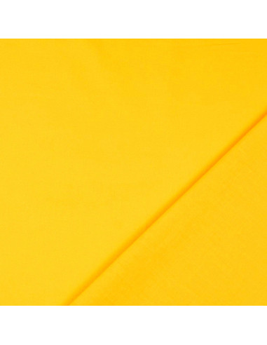 Tissu coton cretonne uni - Jaune