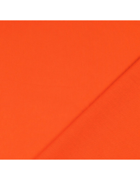 Tissu coton cretonne uni - Orange