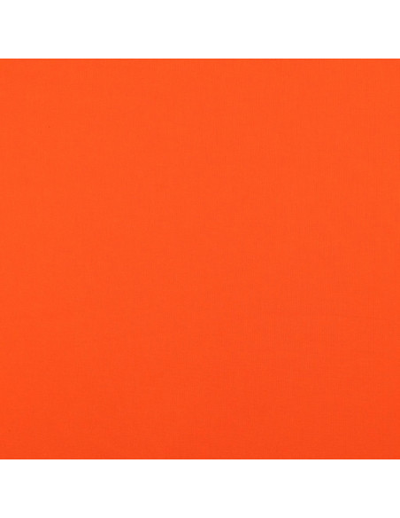 Tissu coton cretonne uni - Orange