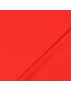Tissu coton cretonne uni - Rouge 2