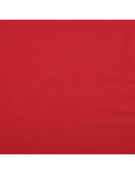 Tissu coton cretonne uni - Rouge foncé