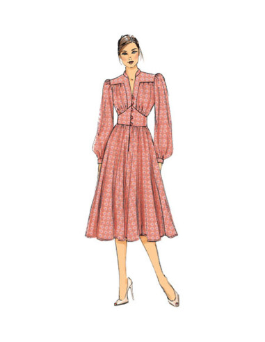 Patron de robe - Vogue 9076