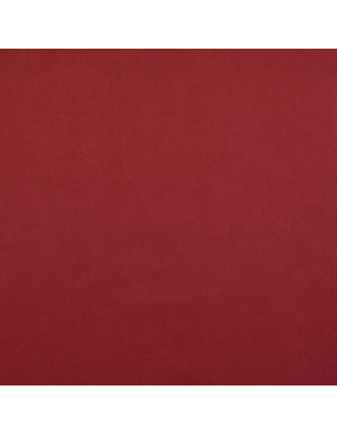 Tissu coton cretonne uni - Lie de vin