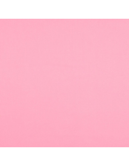 Tissu coton cretonne uni - Rose