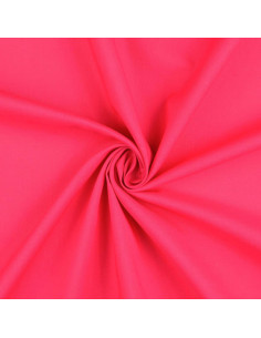 Tissu coton cretonne uni - Fuchsia